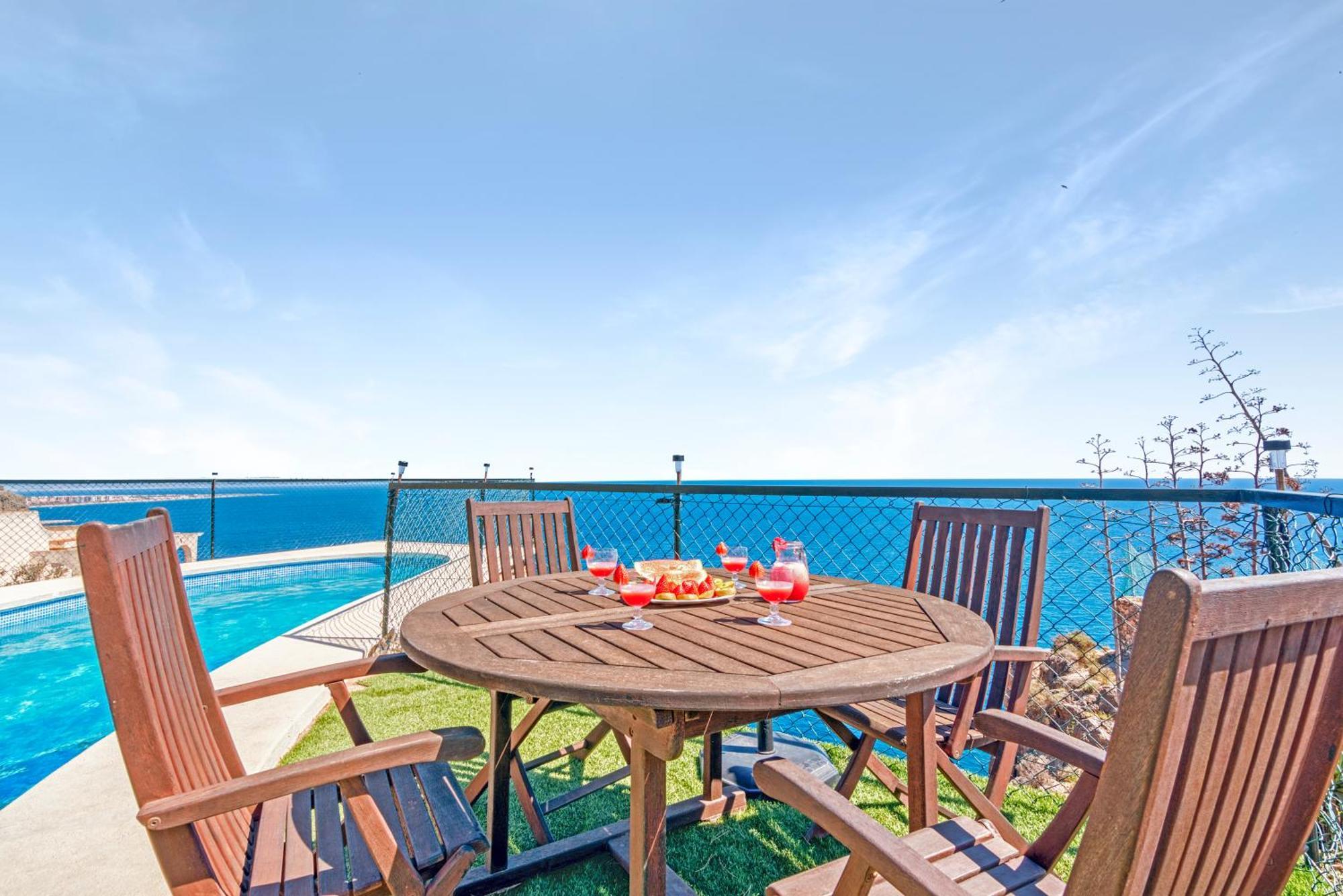 Villa Infinity Sea Views I Pool I Bbq I Jacuzzi Almeria Bagian luar foto